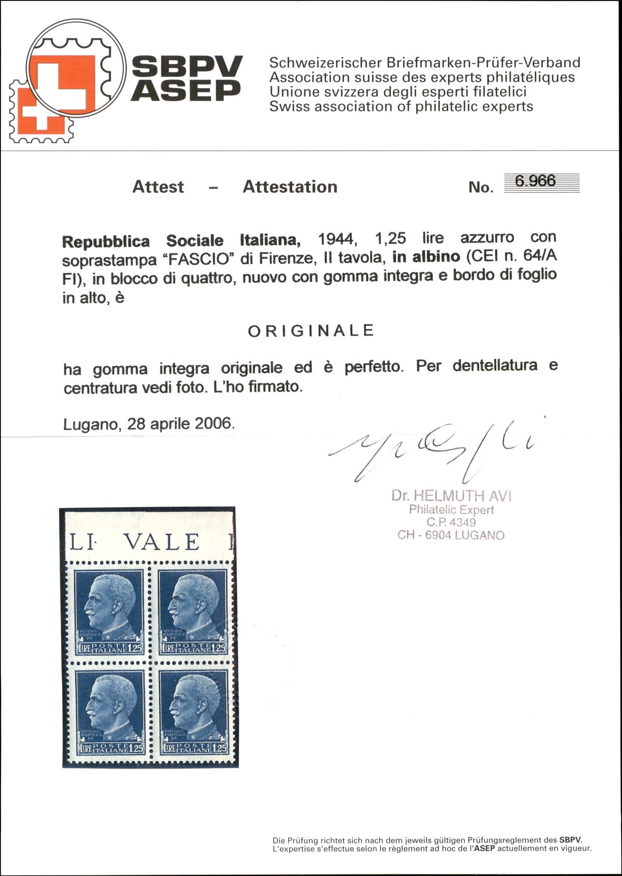 Italia / Rsi / Provvisori / Firenze / Posta Ordinaria