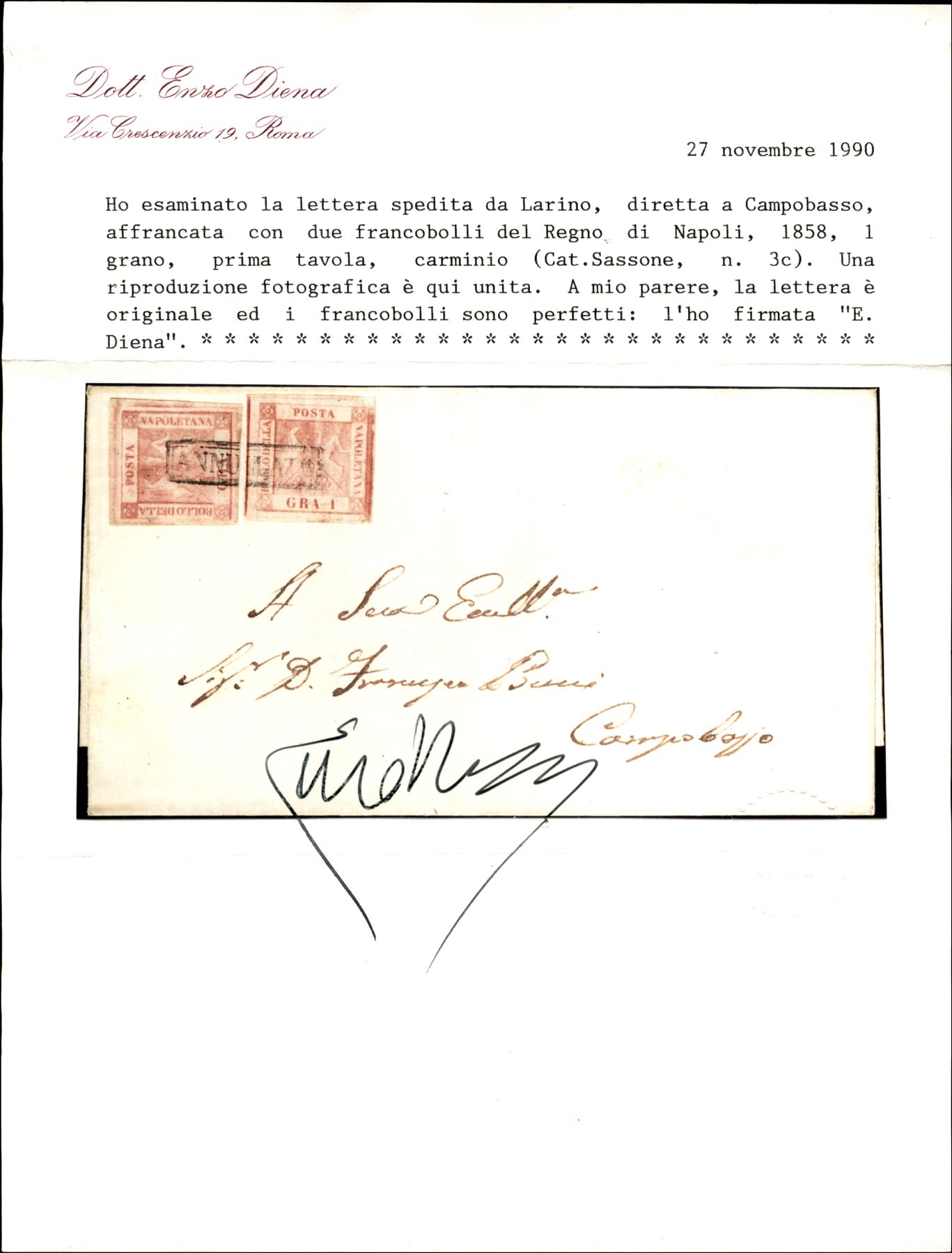 ITALIA / Antichi Stati Italiani / Napoli / Posta ordinaria
