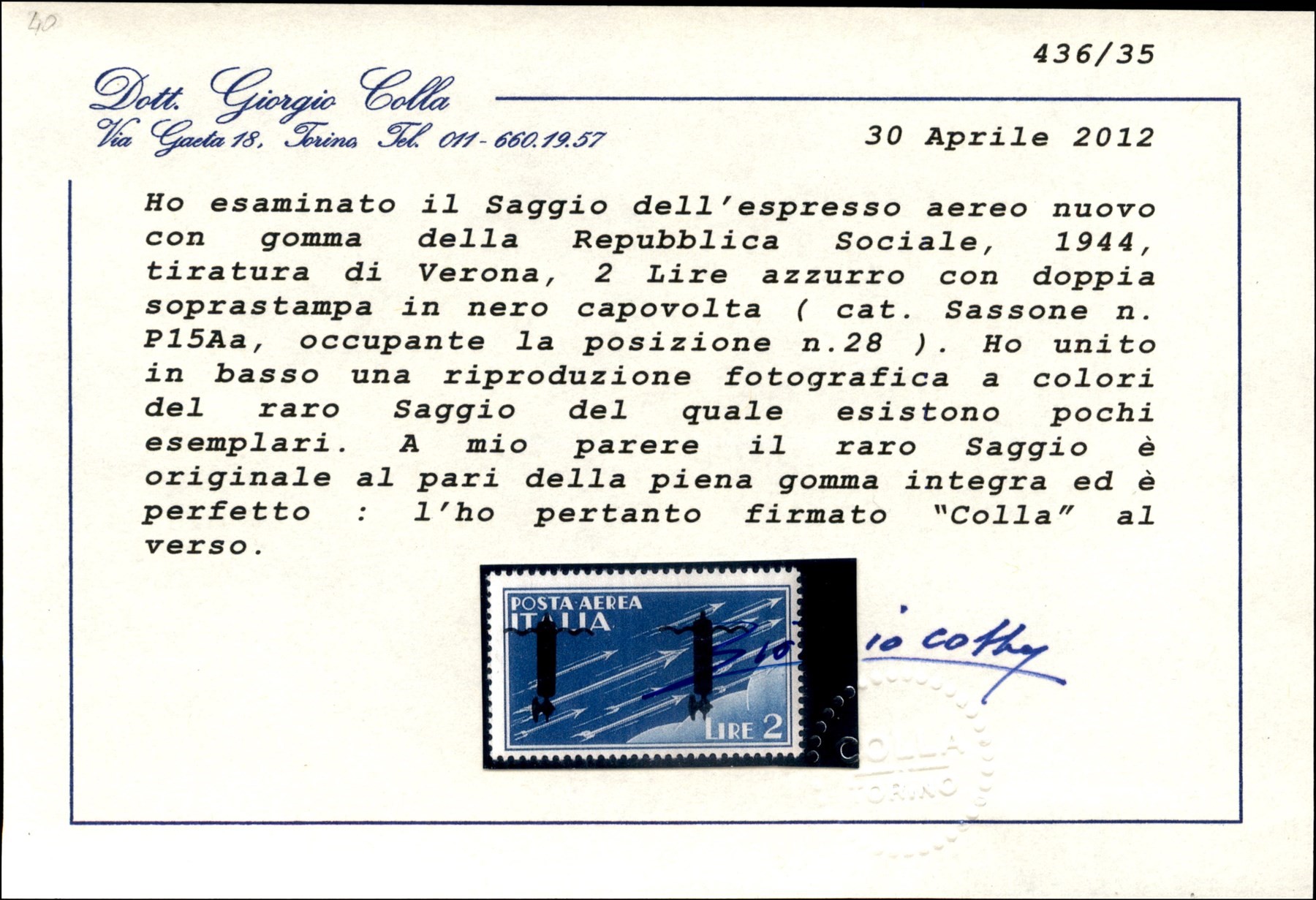 ITALIA / RSI / Verona / Saggi