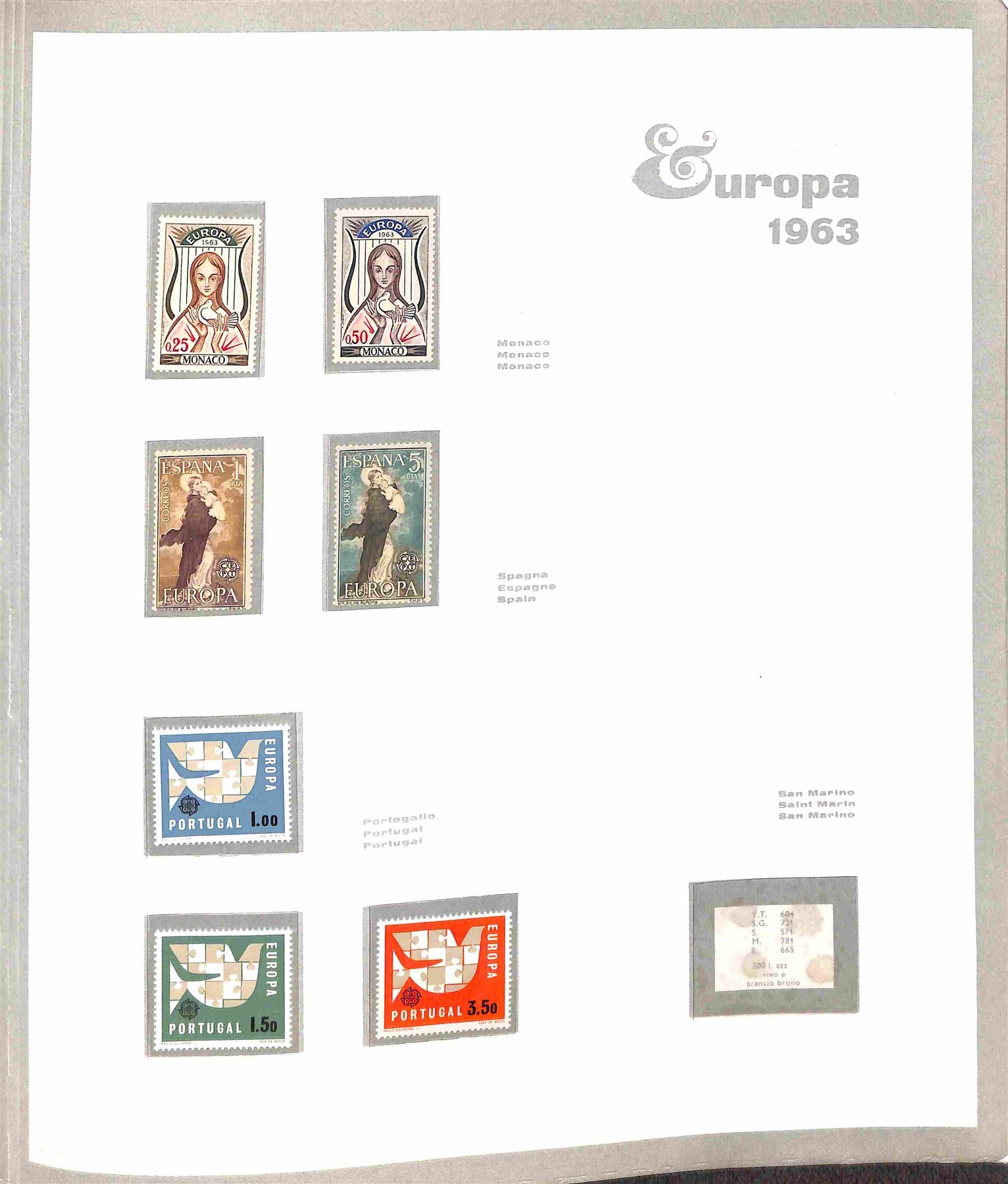 Europa Cept / Posta Ordinaria