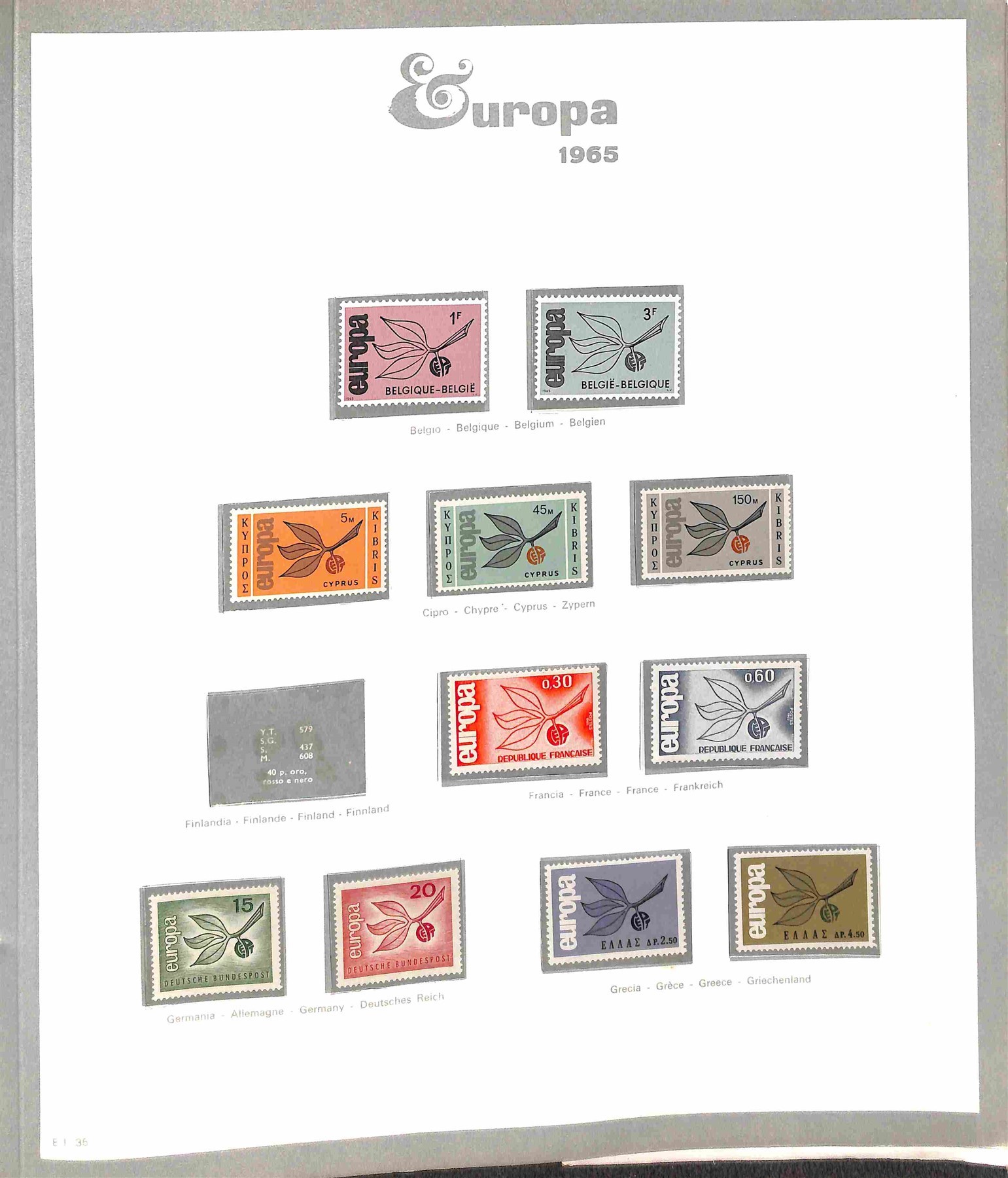 Europa Cept / Posta Ordinaria