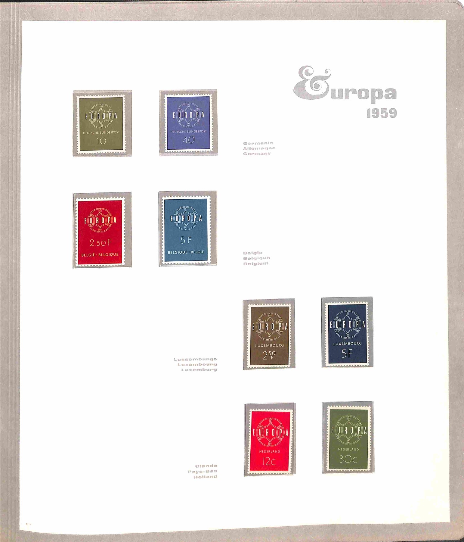 Europa Cept / Posta Ordinaria