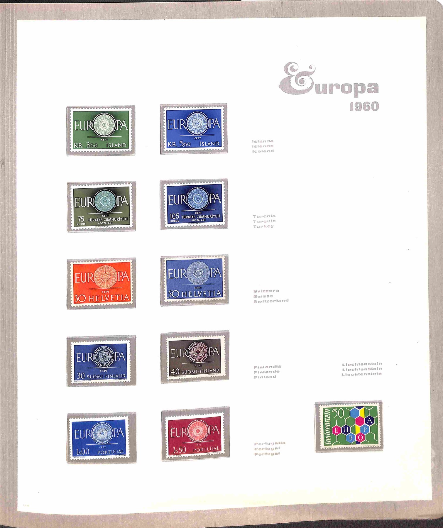 Europa Cept / Posta Ordinaria