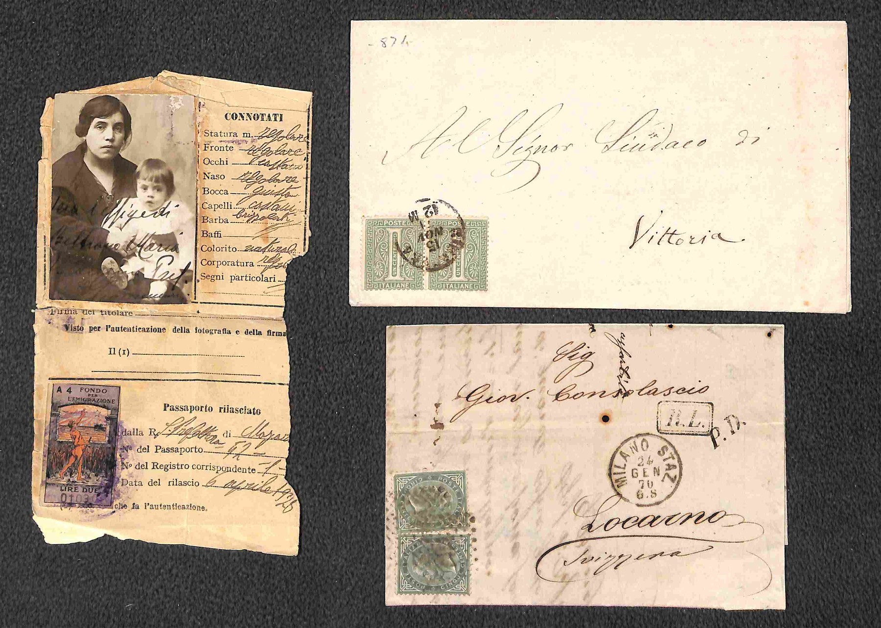 ITALIA / Regno / Vittorio Emanuele II / Posta ordinaria