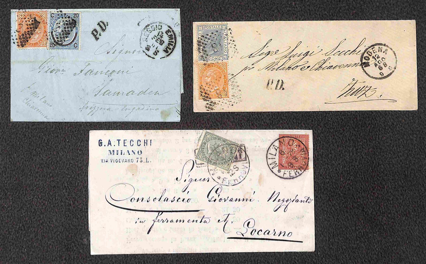 ITALIA / Regno / Vittorio Emanuele II / Posta ordinaria