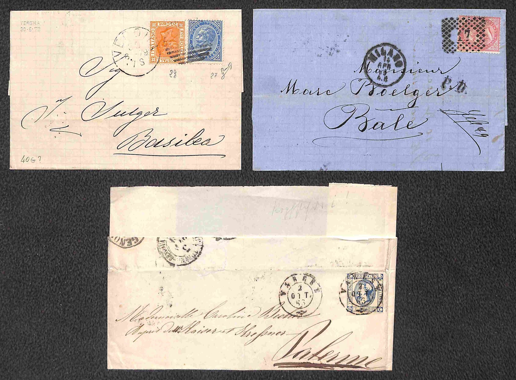 ITALIA / Regno / Vittorio Emanuele II / Posta ordinaria