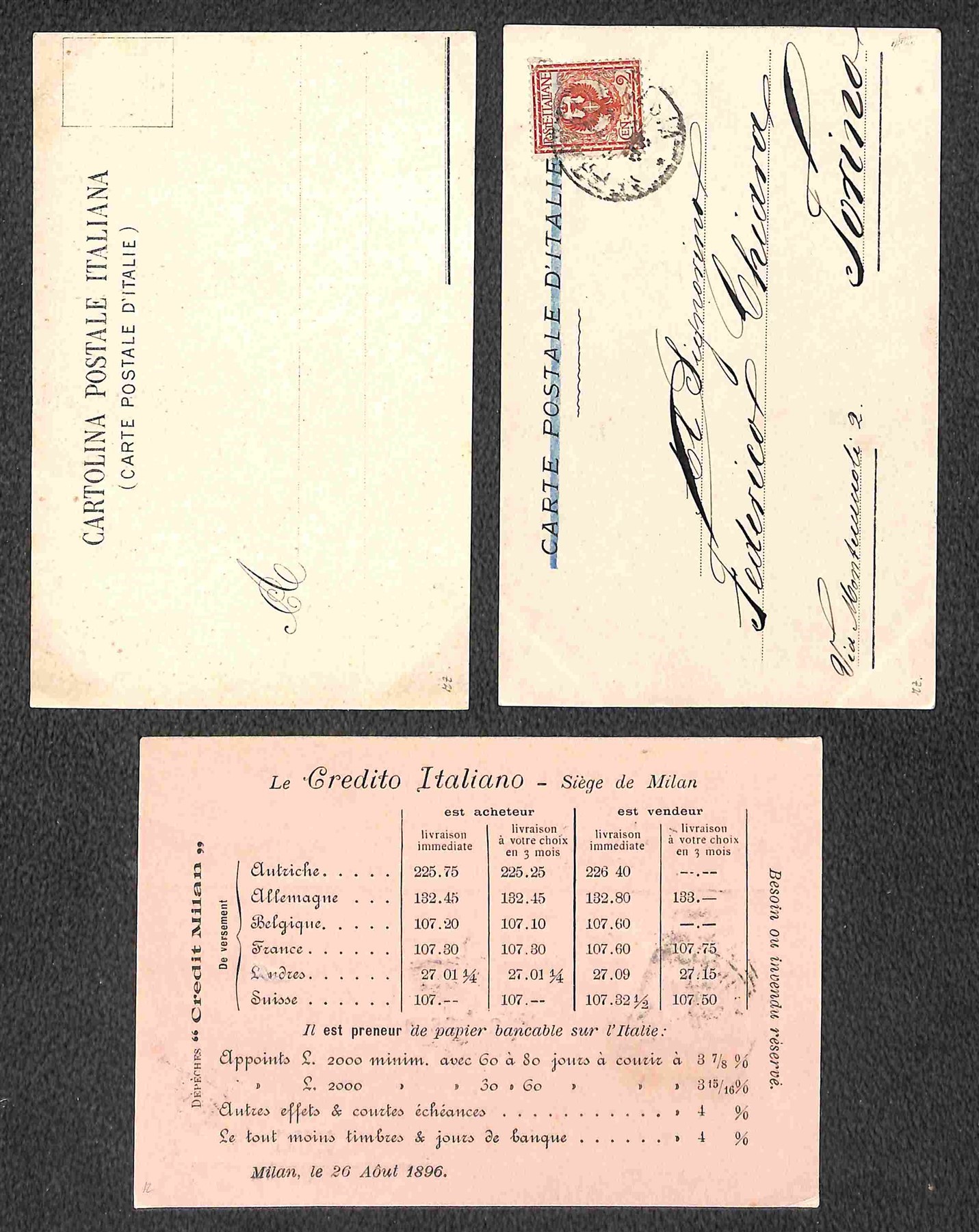 ITALIA / Regno / Vittorio Emanuele II / Posta ordinaria