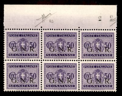 Italia / Rsi / G.n.r. Brescia / Segnatasse