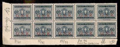 Italia / Rsi / G.n.r. Brescia / Segnatasse