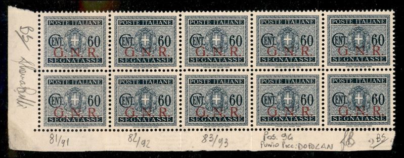 Italia / Rsi / G.n.r. Brescia / Segnatasse
