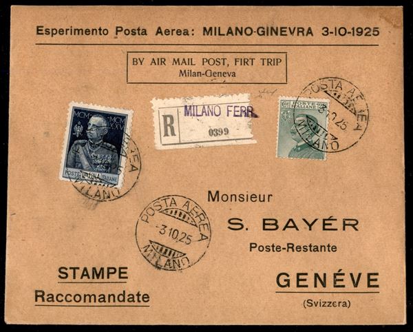 ITALIA / Regno / Vittorio Emanuele III / Posta aerea