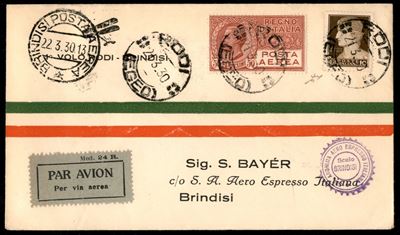 Italia / Regno / Vittorio Emanuele III / Posta Aerea