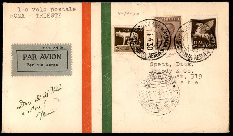 Italia / Regno / Vittorio Emanuele III / Posta Aerea