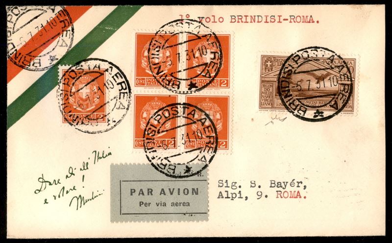 Italia / Regno / Vittorio Emanuele III / Posta Aerea