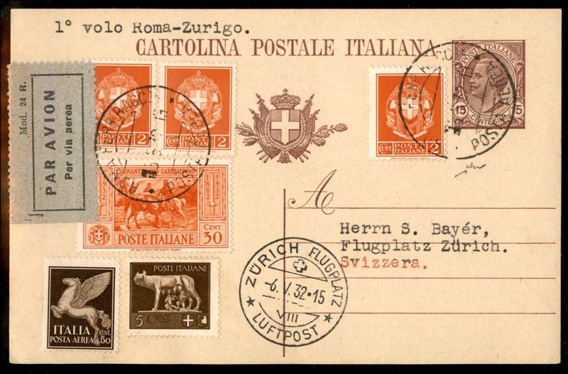 Italia / Regno / Vittorio Emanuele III / Posta Aerea
