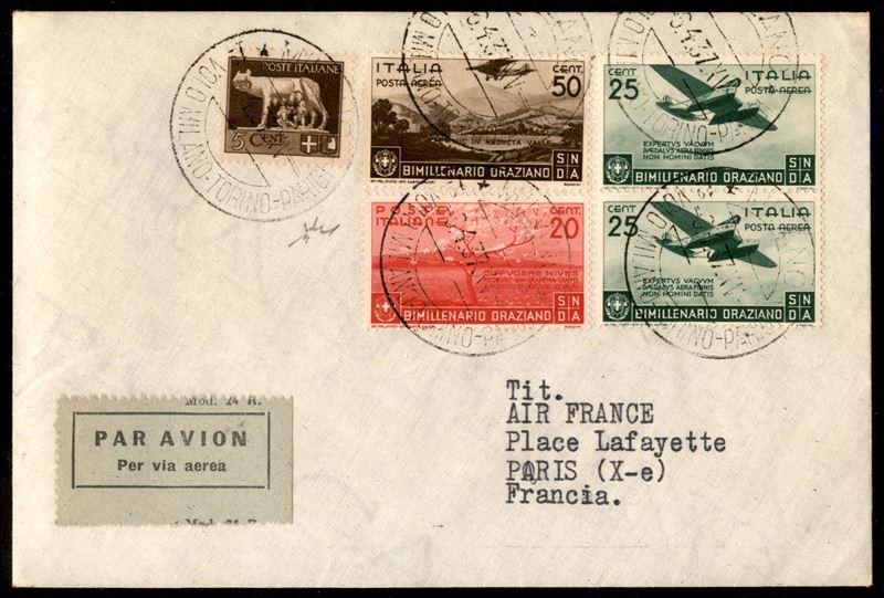 Italia / Regno / Vittorio Emanuele III / Posta Aerea