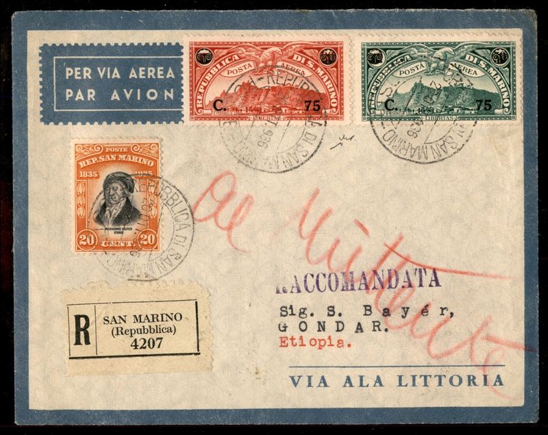 San Marino / Posta Aerea