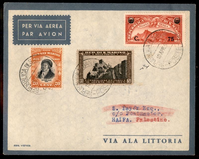 San Marino / Posta Aerea
