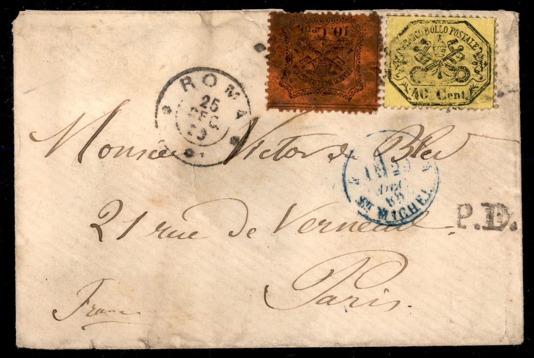 ITALIA / Antichi Stati Italiani / Stato pontificio / Posta ordinaria