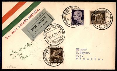 Italia / Regno / Vittorio Emanuele III / Posta Aerea
