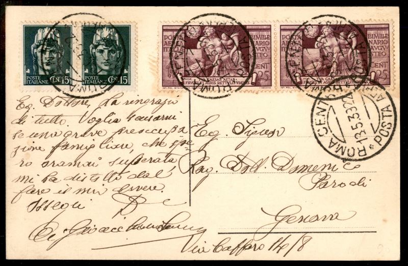 Italia / Regno / Vittorio Emanuele III / Aerogrammi