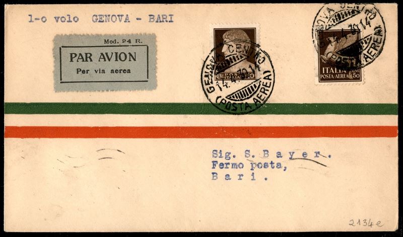 Italia / Regno / Vittorio Emanuele III / Aerogrammi