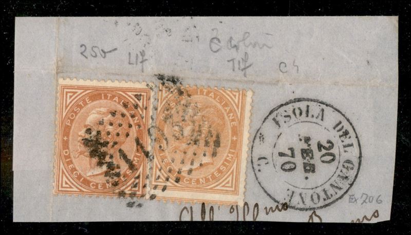 Italia / Regno / Vittorio Emanuele II / Posta Ordinaria