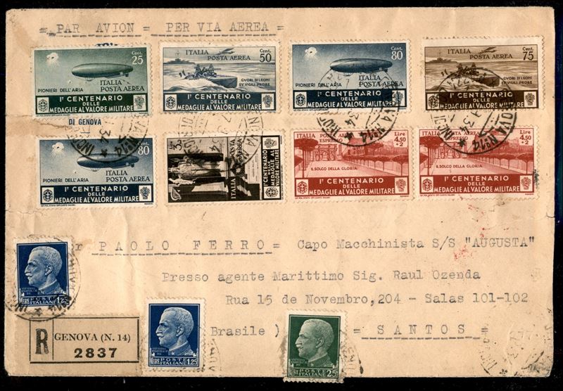 Italia / Regno / Vittorio Emanuele III / Aerogrammi