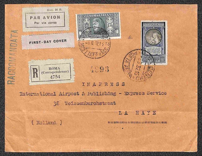 Italia / Regno / Vittorio Emanuele III / Aerogrammi
