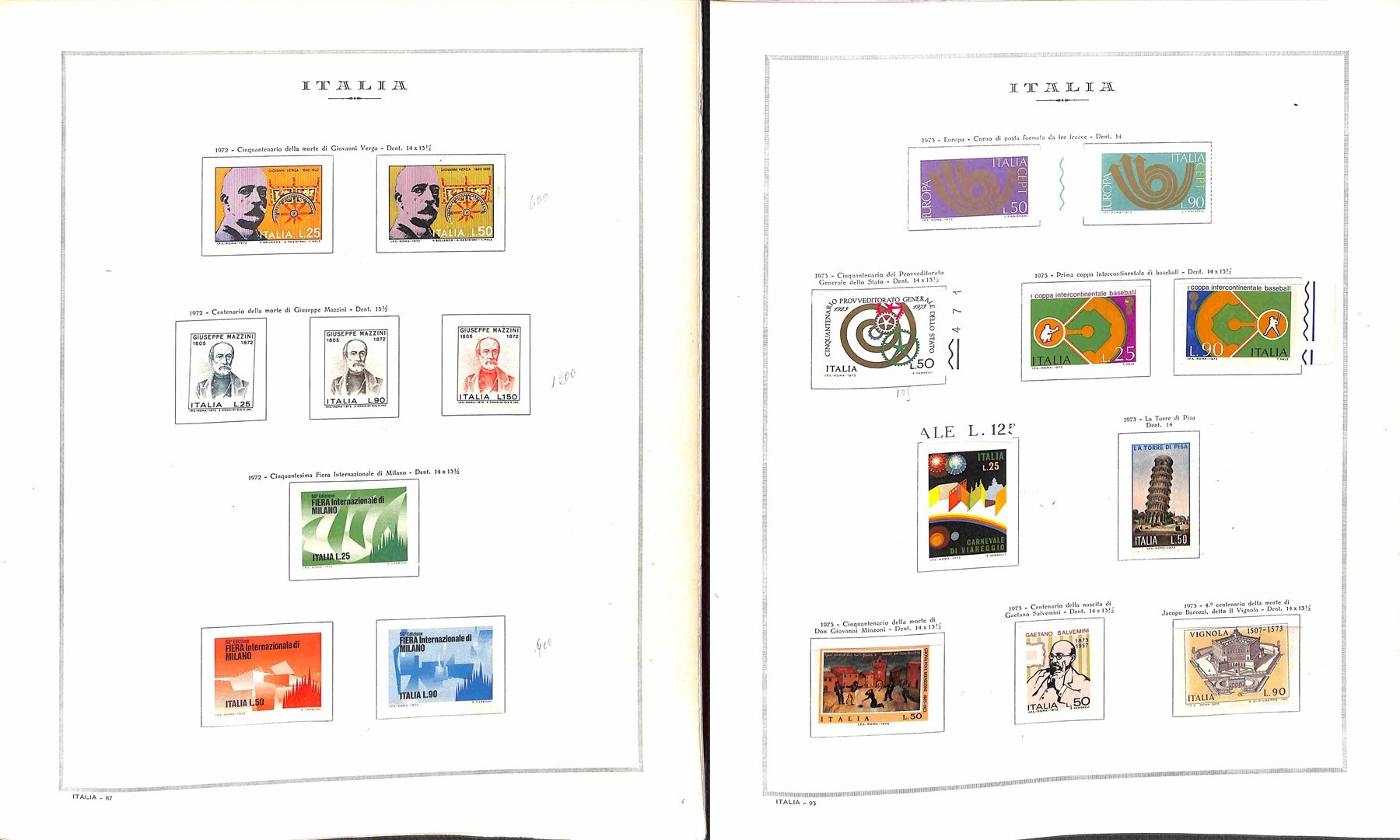 Italia / Repubblica / Posta Ordinaria + Aerea + Espressi