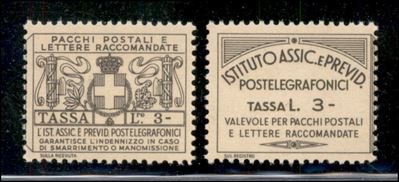 Italia / Regno / Vittorio Emanuele III / Francobolli Assicurativi
