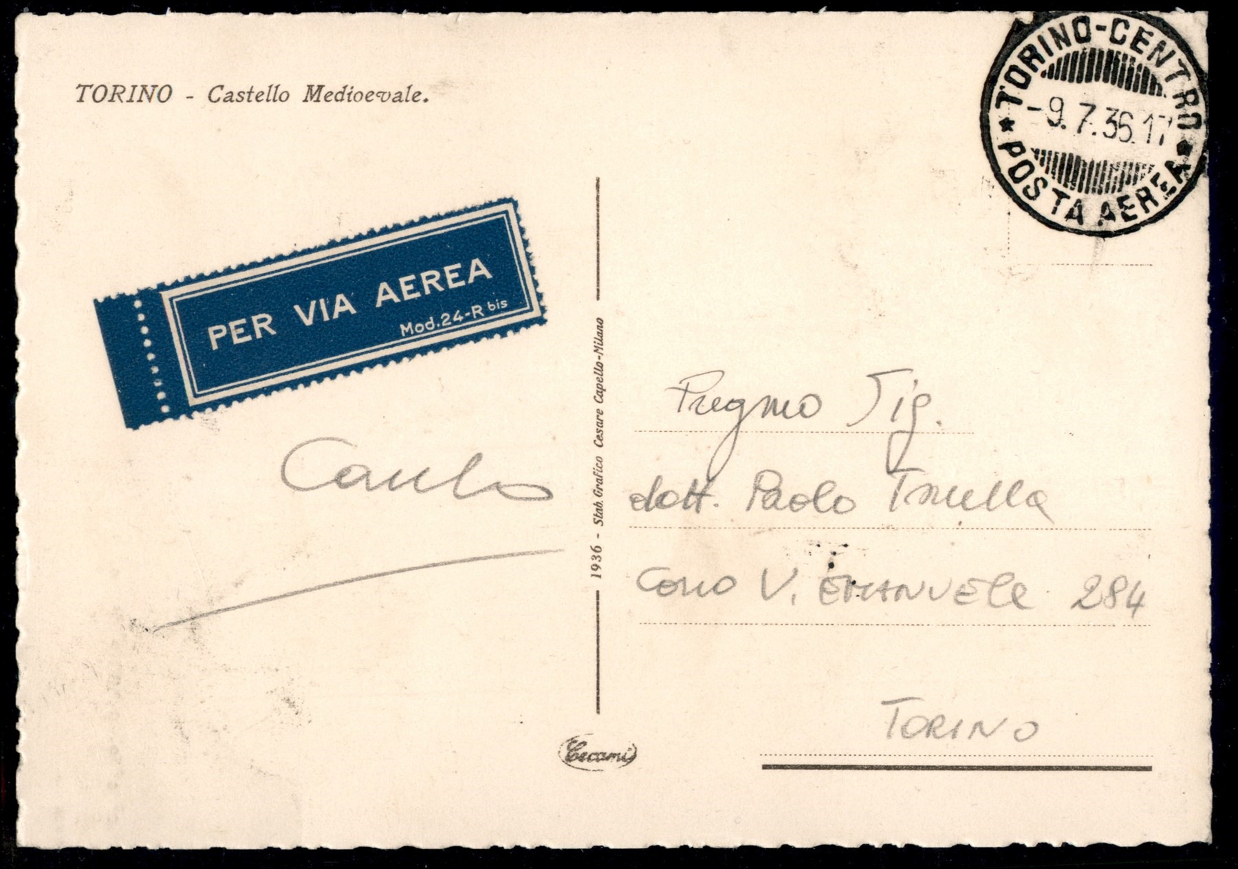 Italia / Regno / Vittorio Emanuele III / Posta Aerea