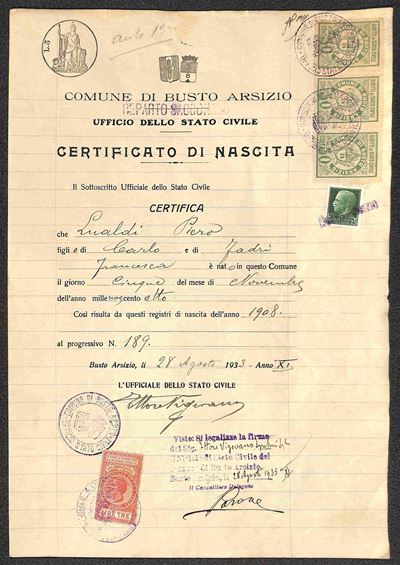 Italia / Regno / Vittorio Emanuele III / Posta Ordinaria