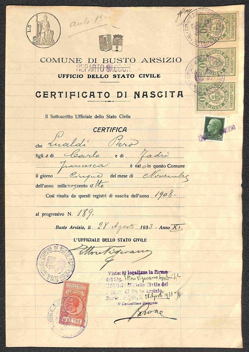 Italia / Regno / Vittorio Emanuele III / Posta Ordinaria