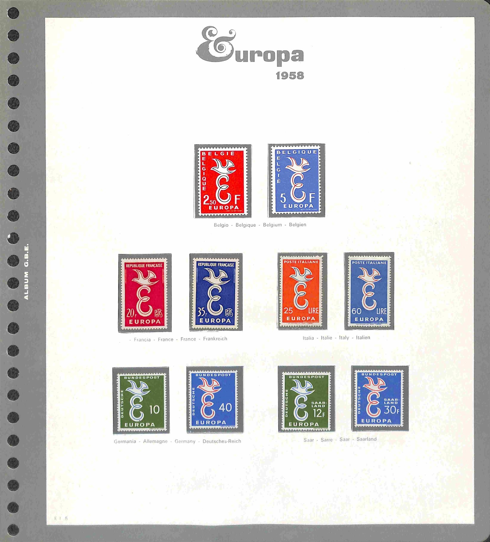 Europa Cept / Posta Ordinaria