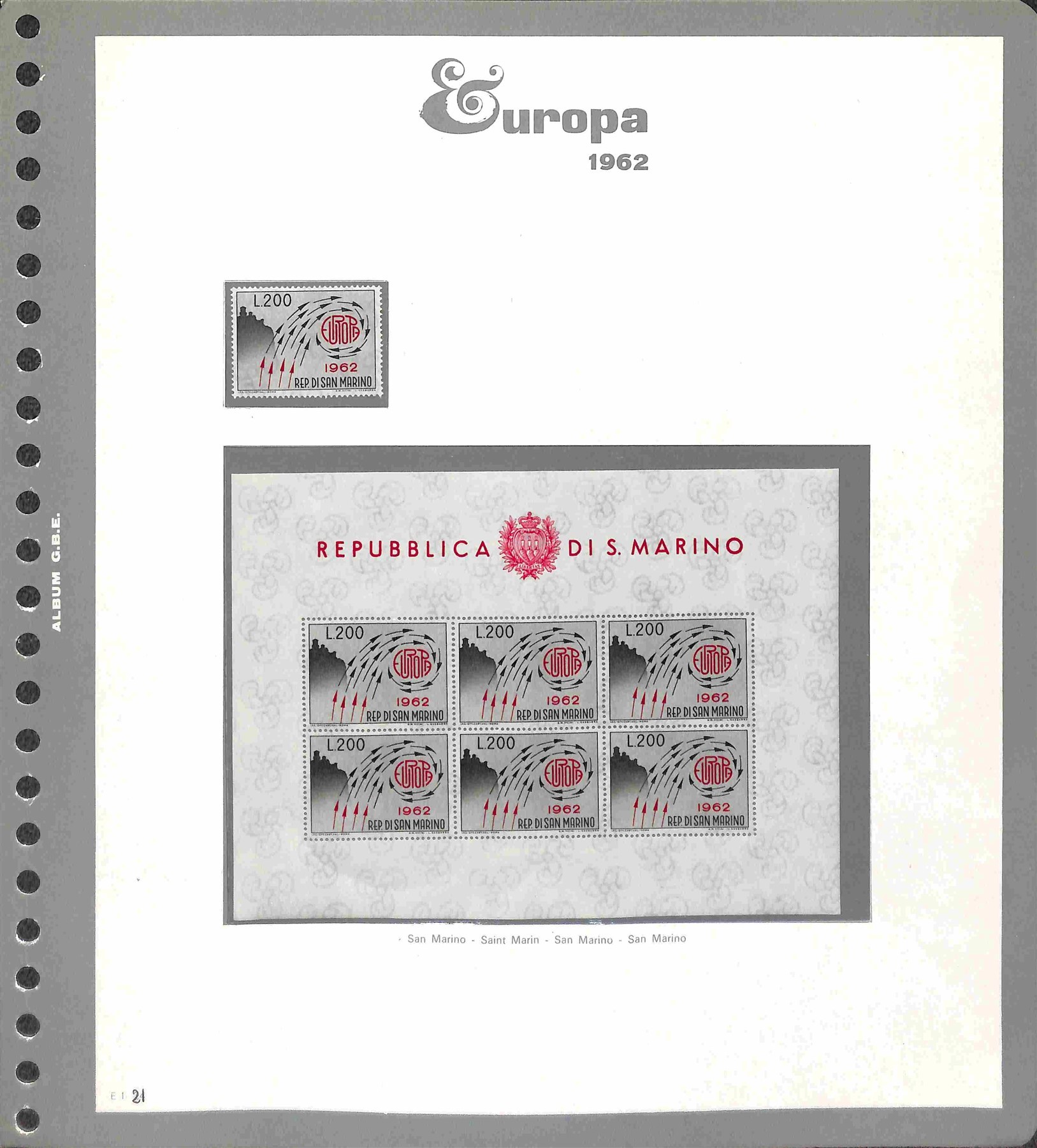 Europa Cept / Posta Ordinaria