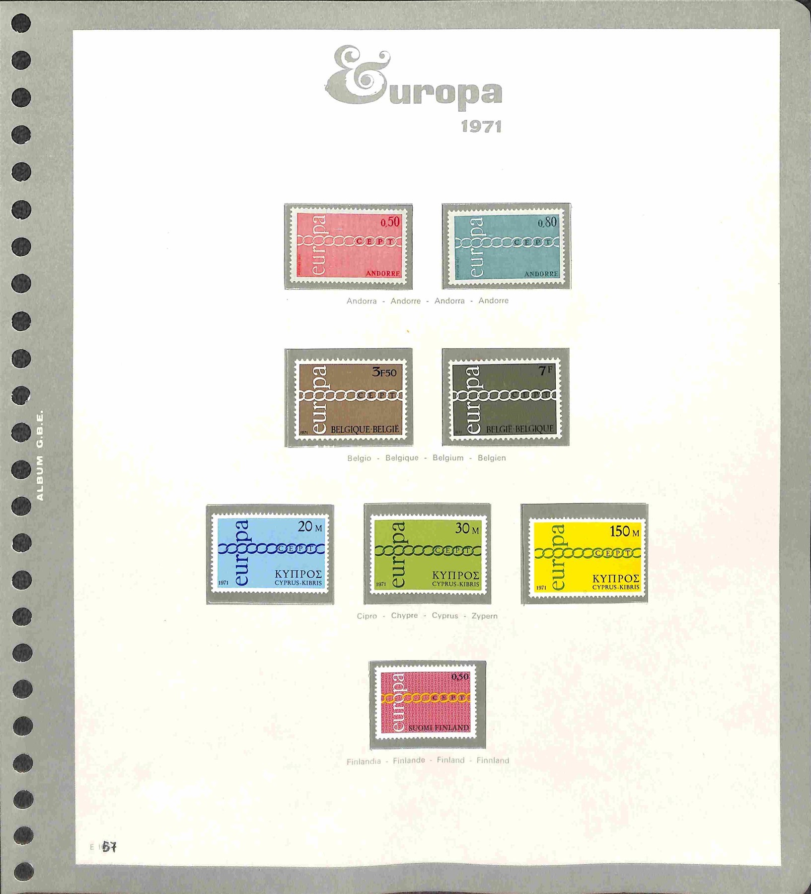 Europa Cept / Posta Ordinaria