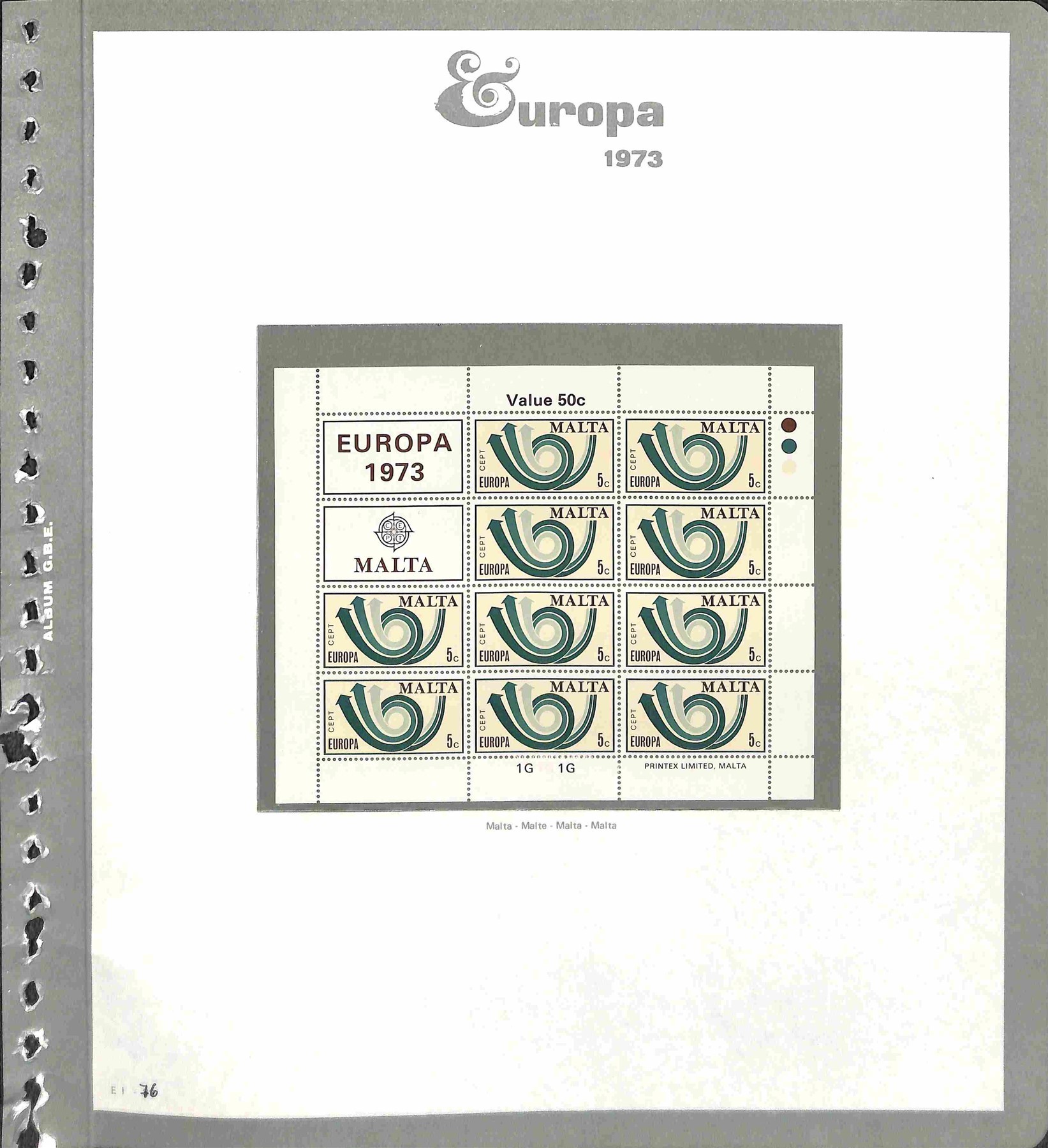 Europa Cept / Posta Ordinaria