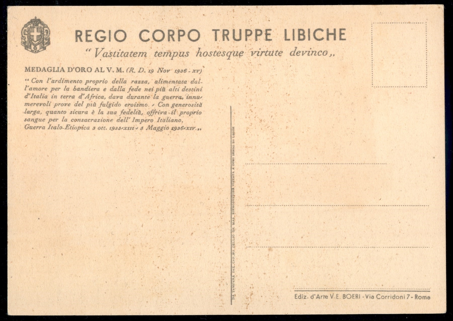 Italia / Colonie / Libia / Posta Ordinaria