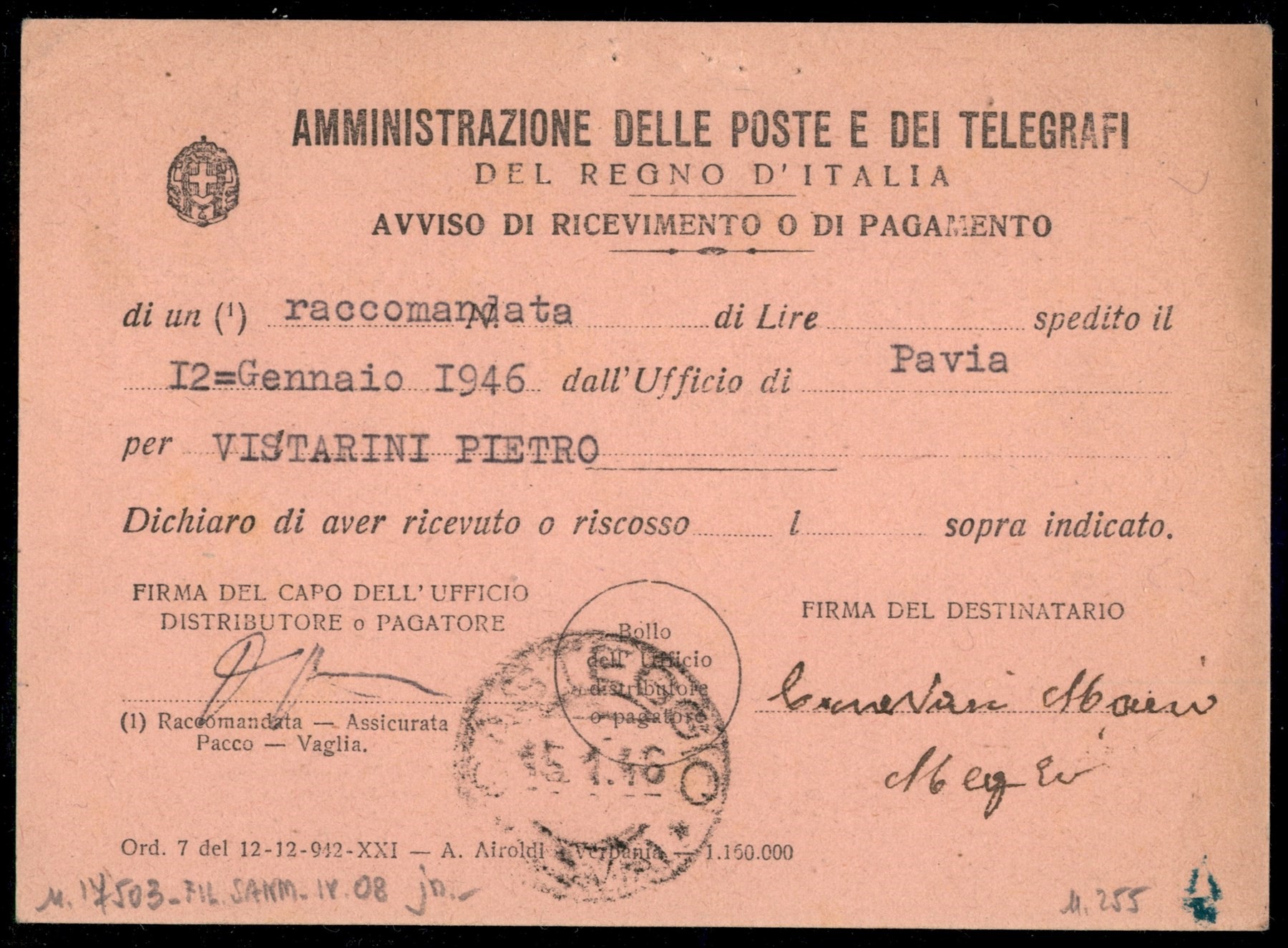 ITALIA / Luogotenenza / Posta ordinaria