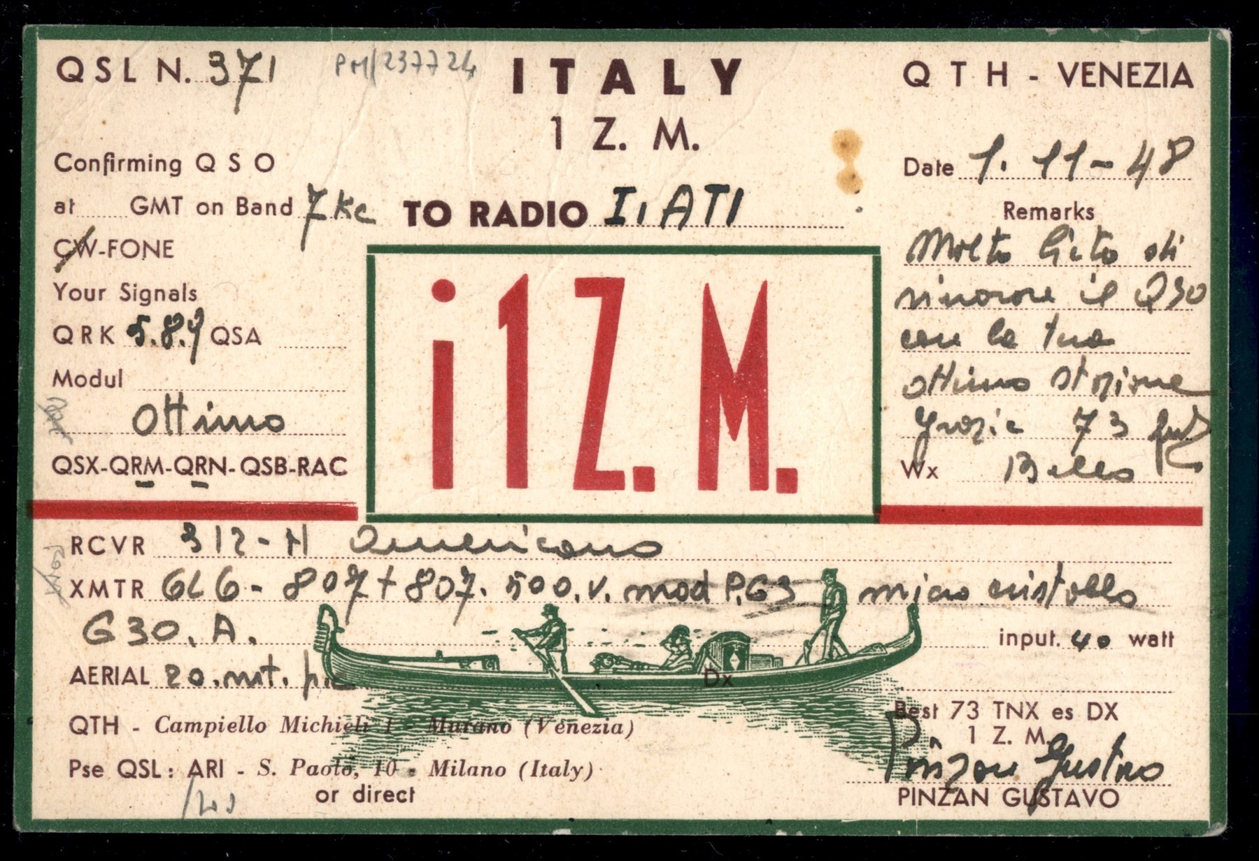 Italia / Repubblica / Posta Ordinaria