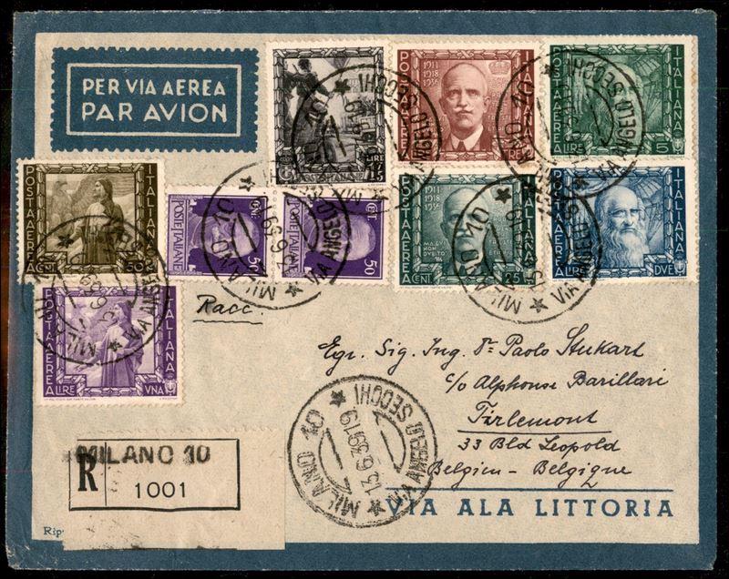 Italia / Regno / Vittorio Emanuele III / Aerogrammi