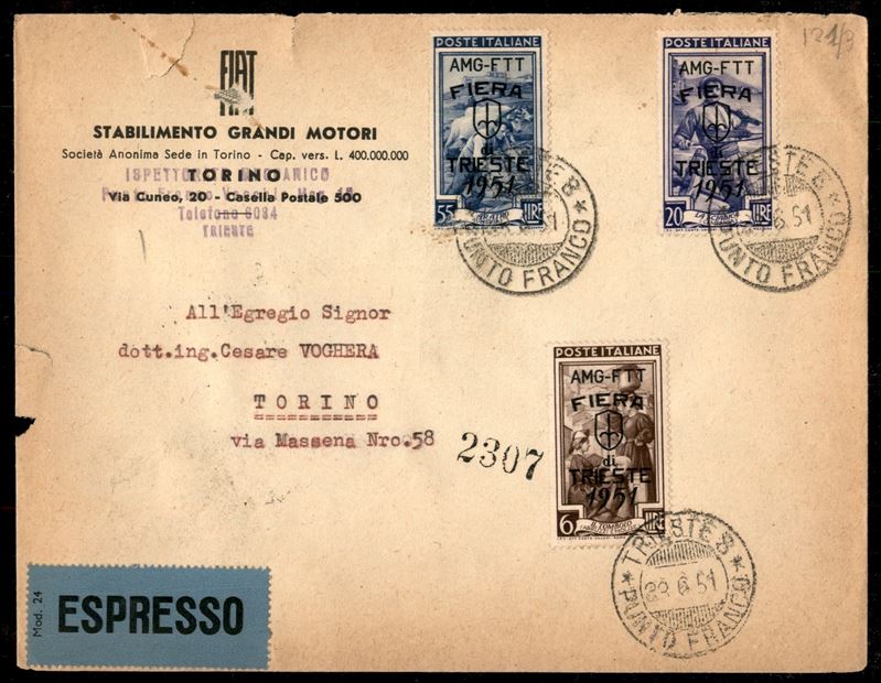 Italia / Trieste / Trieste Amg Ftt / Posta Ordinaria
