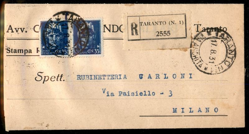 Italia / Regno / Vittorio Emanuele III / Posta Ordinaria