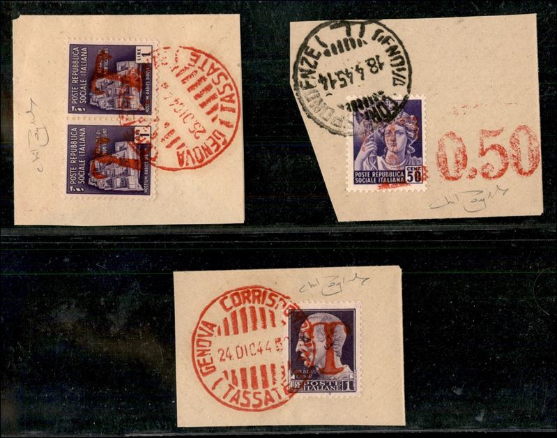 Italia / Regno / Vittorio Emanuele III / Segnatasse