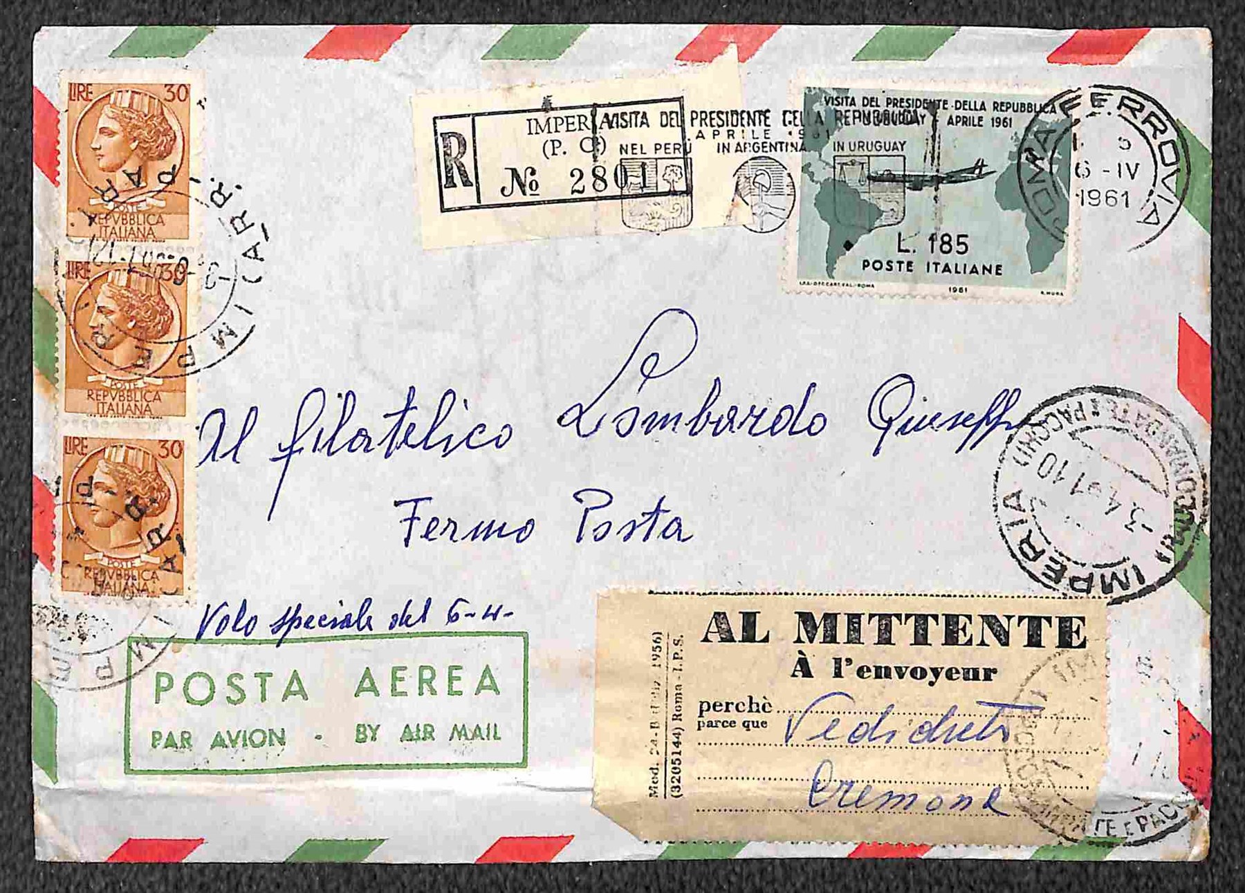 Italia / Repubblica / Posta Ordinaria