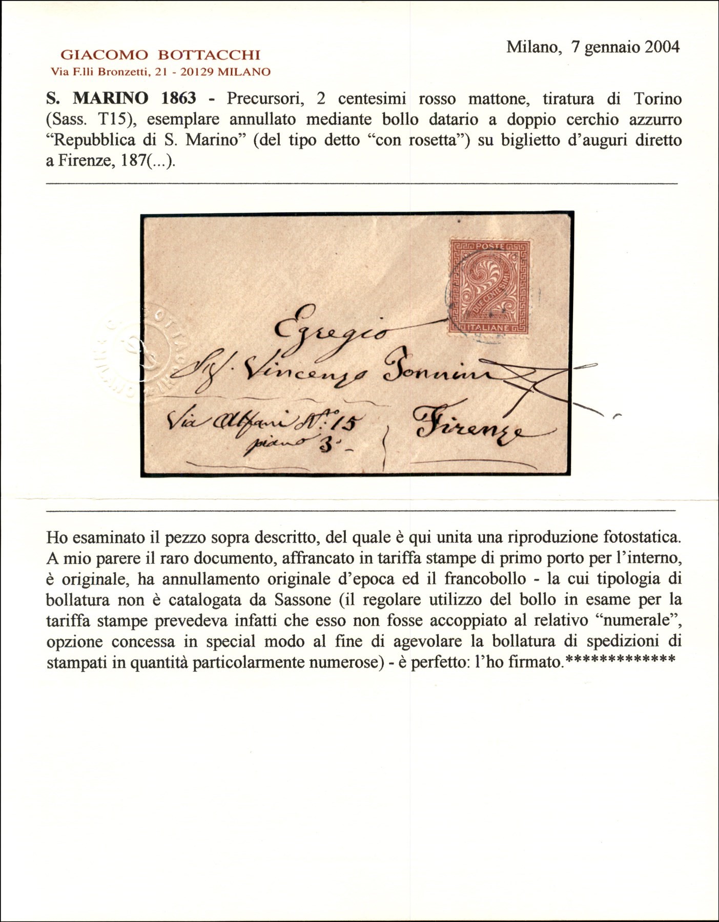 San Marino / Posta Ordinaria