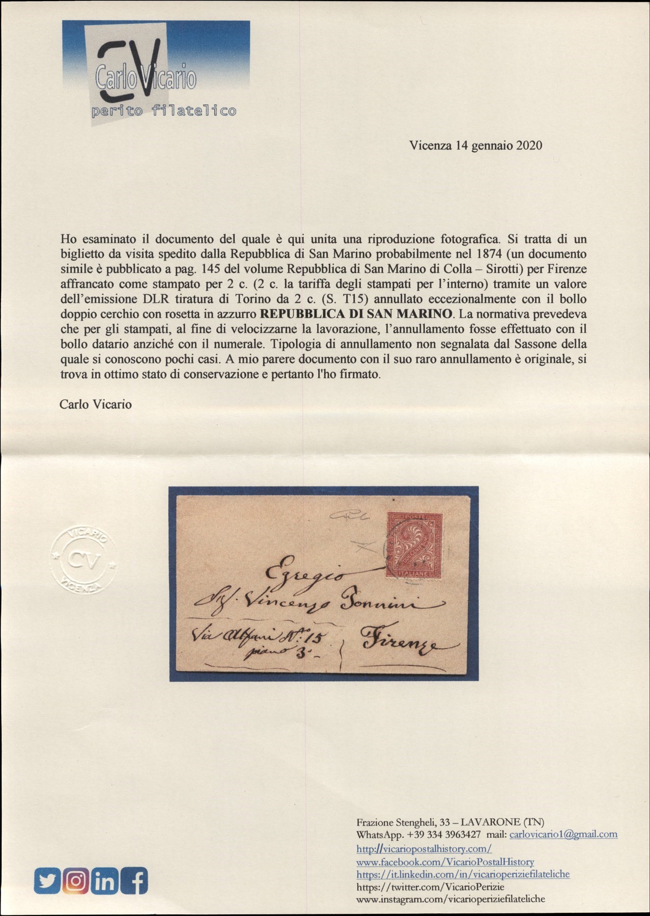 San Marino / Posta Ordinaria