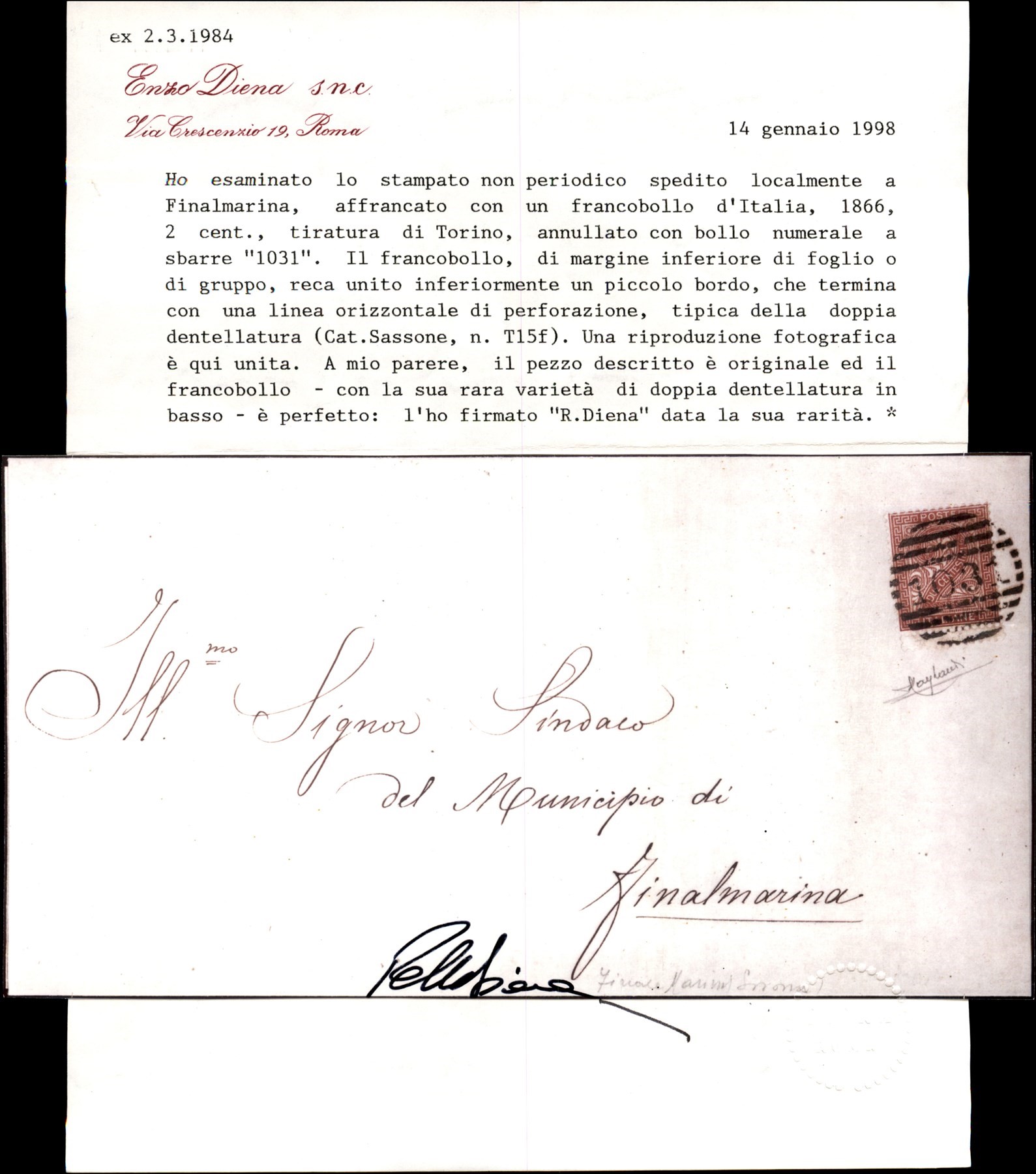 ITALIA / Regno / Vittorio Emanuele II / Posta ordinaria