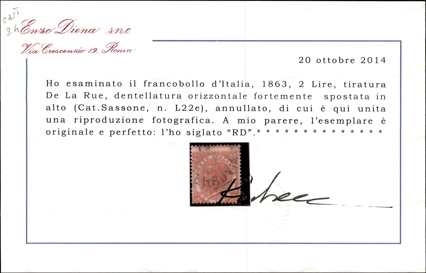ITALIA / Regno / Vittorio Emanuele II / Posta ordinaria